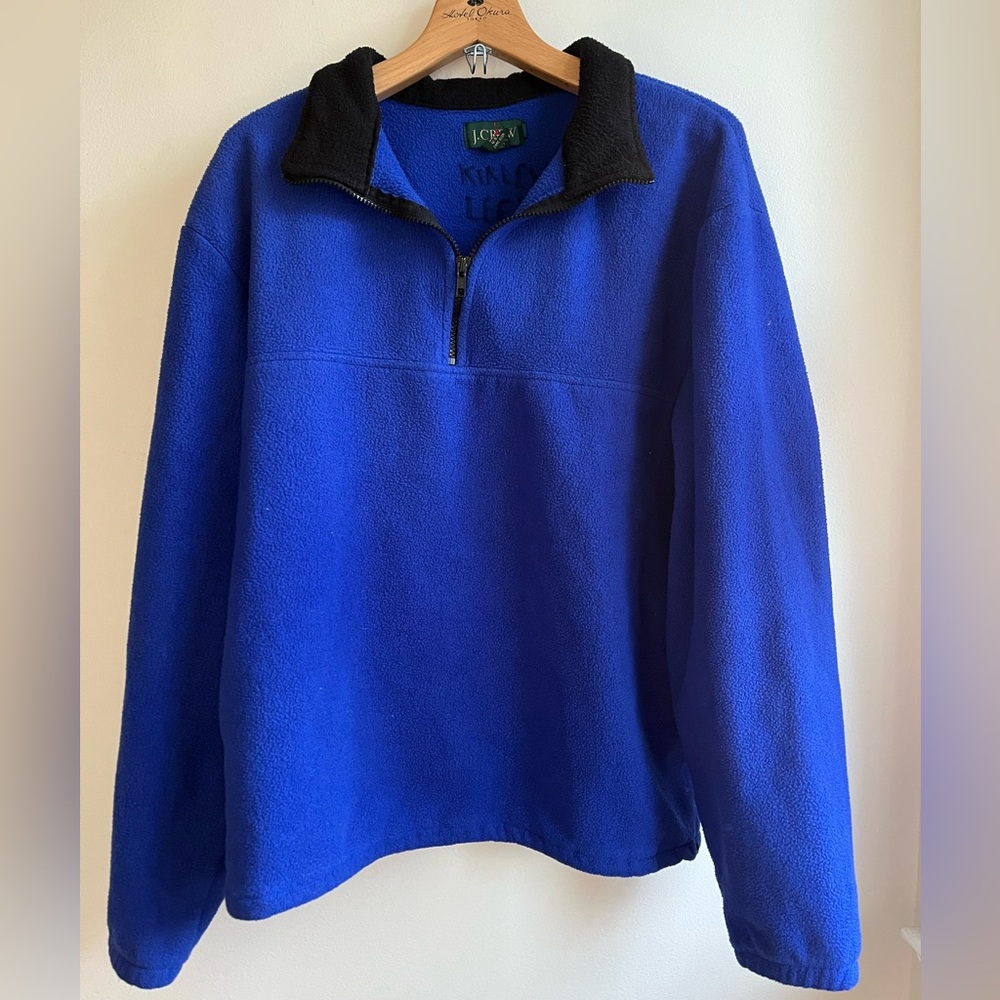 J Crew Fleece Quarter Zip